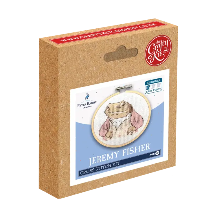 The Crafty Kit Company Beatrix Potter - Jeremy Fisher Mini Cross Stitch Kit