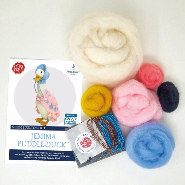 The Crafty Kit Company Beatrix Potter - Jemima Puddleduck Needle Felting Kit