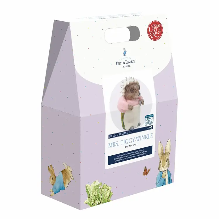The Crafty Kit Company Beatrix Potter - Mrs. Tiggy-Winkle Ironing Needle Felting Kit