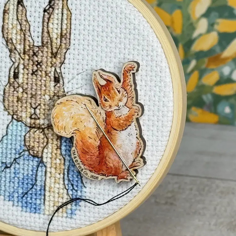 The Crafty Kit Company Beatrix Potter - Squirrel Nutkin Needle Minder