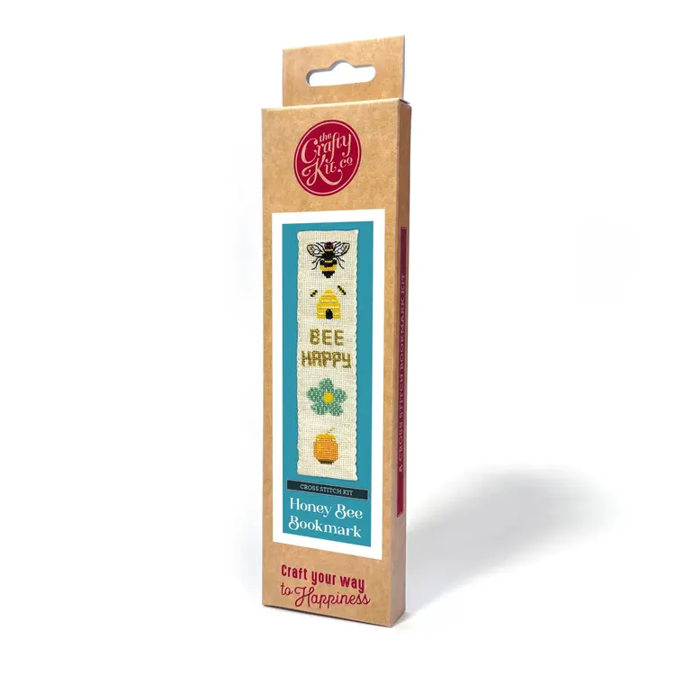 The Crafty Kit Company Honey Bee Cross Stitch Bookmark Kit