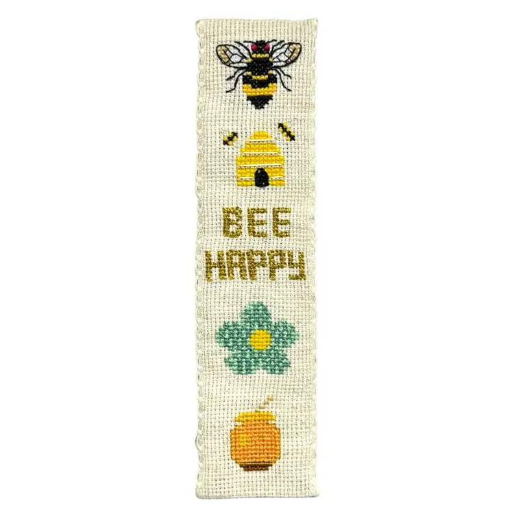 The Crafty Kit Company Honey Bee Cross Stitch Bookmark Kit
