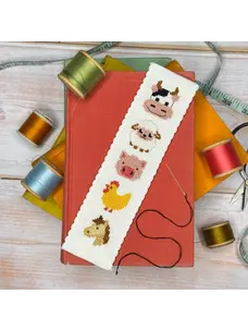 The Crafty Kit Company Farmyard Friends Cross Stitch Bookmark Kit