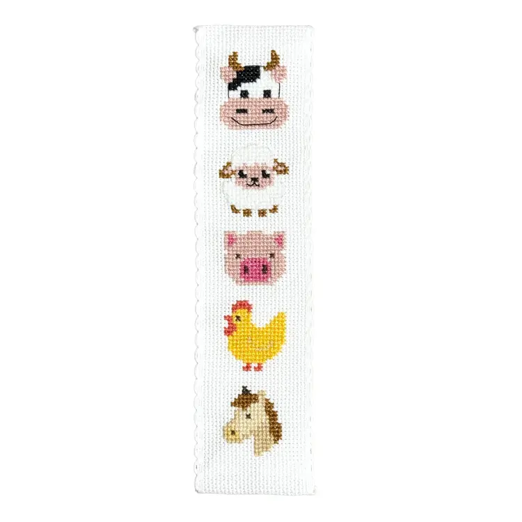 The Crafty Kit Company Farmyard Friends Cross Stitch Bookmark Kit