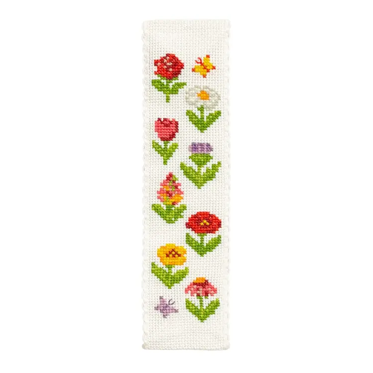 The Crafty Kit Company Cottage Garden Cross Stitch Bookmark Kit