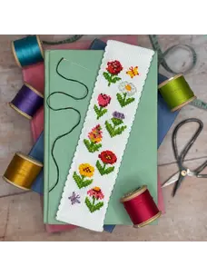 The Crafty Kit Company Cottage Garden Cross Stitch Bookmark Kit