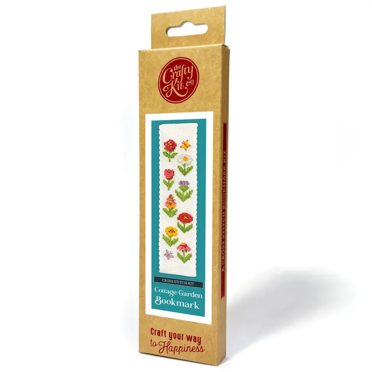 The Crafty Kit Company Cottage Garden Cross Stitch Bookmark Kit