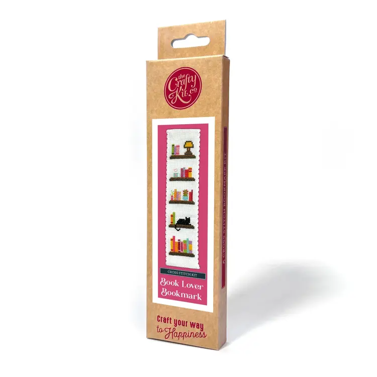 The Crafty Kit Company Book Lover Cross Stitch Bookmark Kit