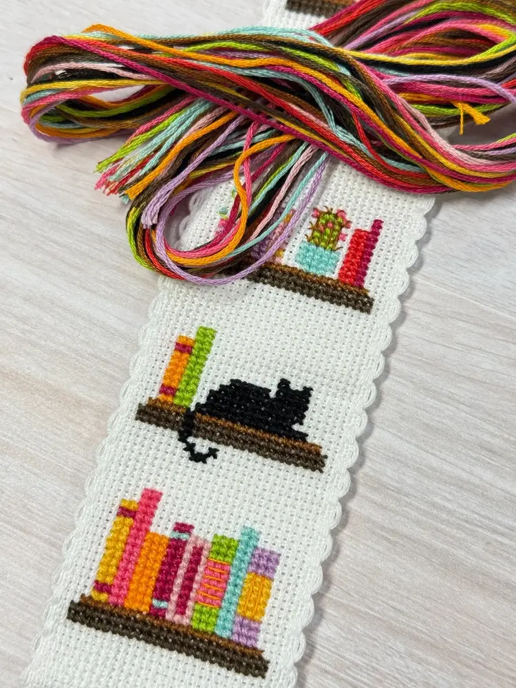 The Crafty Kit Company Book Lover Cross Stitch Bookmark Kit