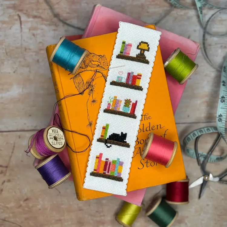 The Crafty Kit Company Book Lover Cross Stitch Bookmark Kit