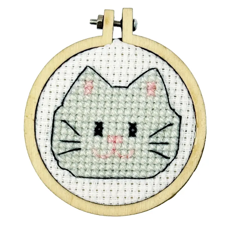 The Crafty Kit Company You're the Cats Whiskers! Mini Matchbox Cross Stitch Kit