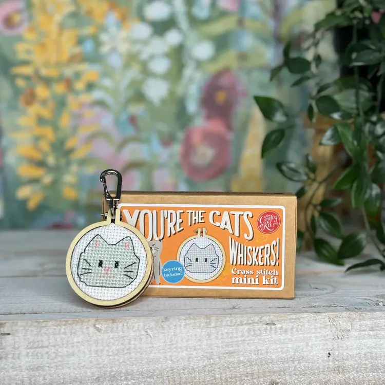 The Crafty Kit Company You're the Cats Whiskers! Mini Matchbox Cross Stitch Kit