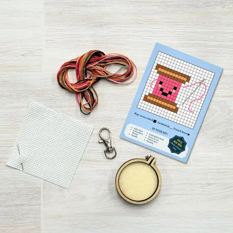 The Crafty Kit Company You Make Me Sew Happy! Mini Matchbox Cross Stitch Kit