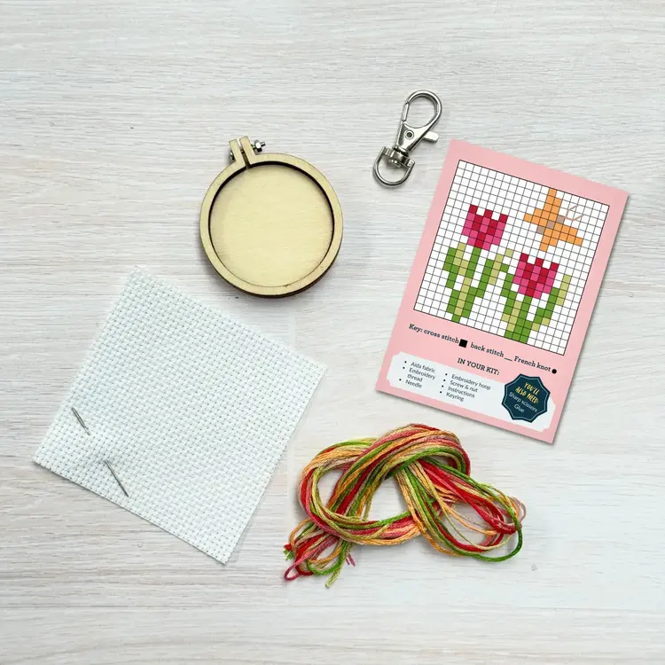 The Crafty Kit Company You Grow Girl! Mini Matchbox Cross Stitch Kit