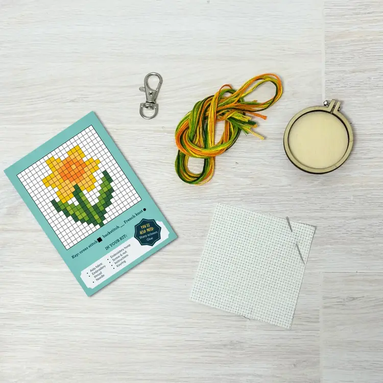 The Crafty Kit Company You Brighten My Day! Mini Matchbox Cross Stitch Kit