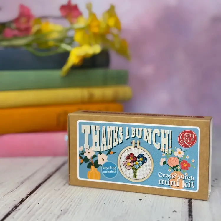 The Crafty Kit Company Thanks a Bunch! Mini Matchbox Cross Stitch Kit
