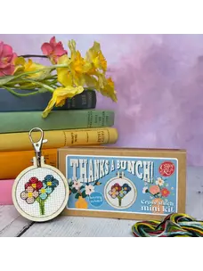 The Crafty Kit Company Thanks a Bunch! Mini Matchbox Cross Stitch Kit