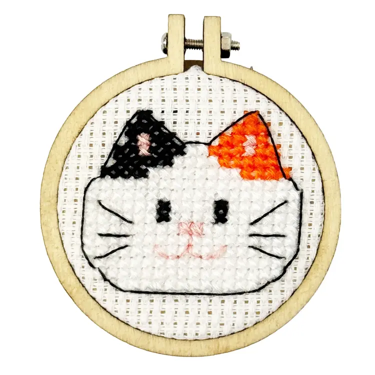 The Crafty Kit Company Have a Purr-fect Day! Mini Matchbox Cross Stitch Kit