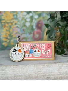 The Crafty Kit Company Have a Purr-fect Day! Mini Matchbox Cross Stitch Kit