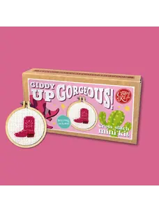 The Crafty Kit Company Giddy Up Gorgeous! Mini Matchbox Cross Stitch Kit