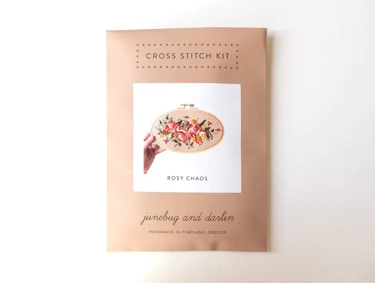 Junebug and Darlin Rosy Chaos Cross Stitch Kit