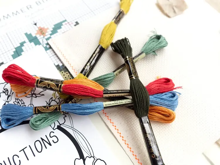 Junebug and Darlin Summer Bird Cross Stitch Kit