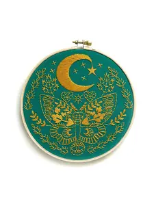 Rikrack Lunar Moth Embroidery Kit