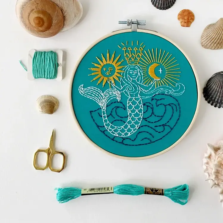 Rikrack Mermaid Embroidery Kit
