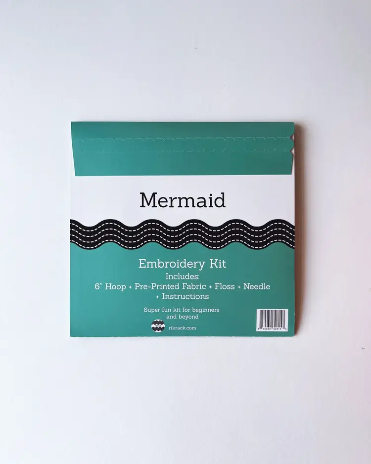 Rikrack Mermaid Embroidery Kit