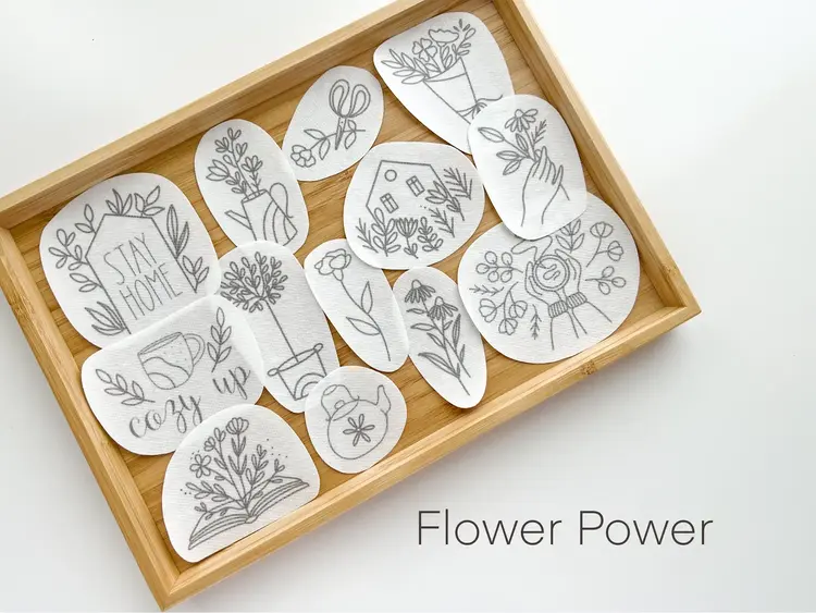 Matryoshka Doll Shop Stick & Stitch Embroidery Patterns (Flower Power)