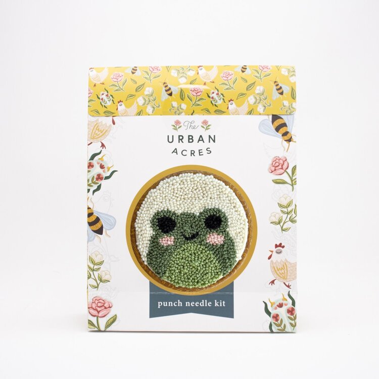 The Urban Acres Frog Punch Needle Kit