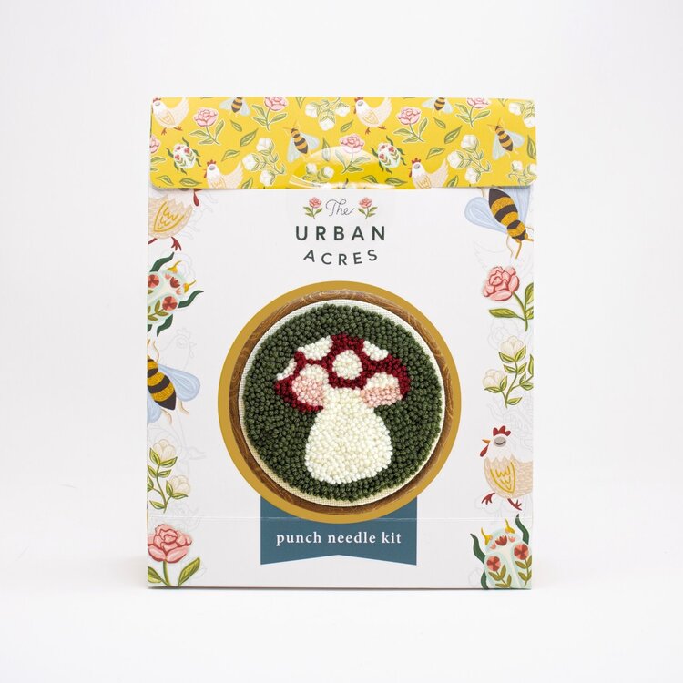 The Urban Acres Mushroom Punch Needle Kit