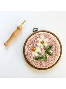 The Urban Acres Pink Daisy Punch Needle Kit