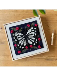 The Urban Acres Spring Butterfly Punch Needle Frame Kit