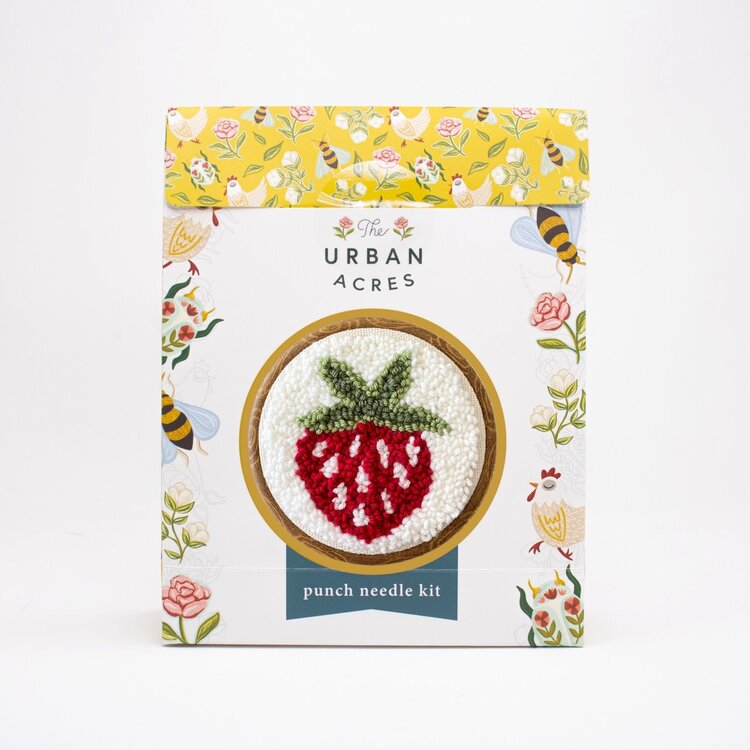The Urban Acres Strawberry Punch Needle Kit
