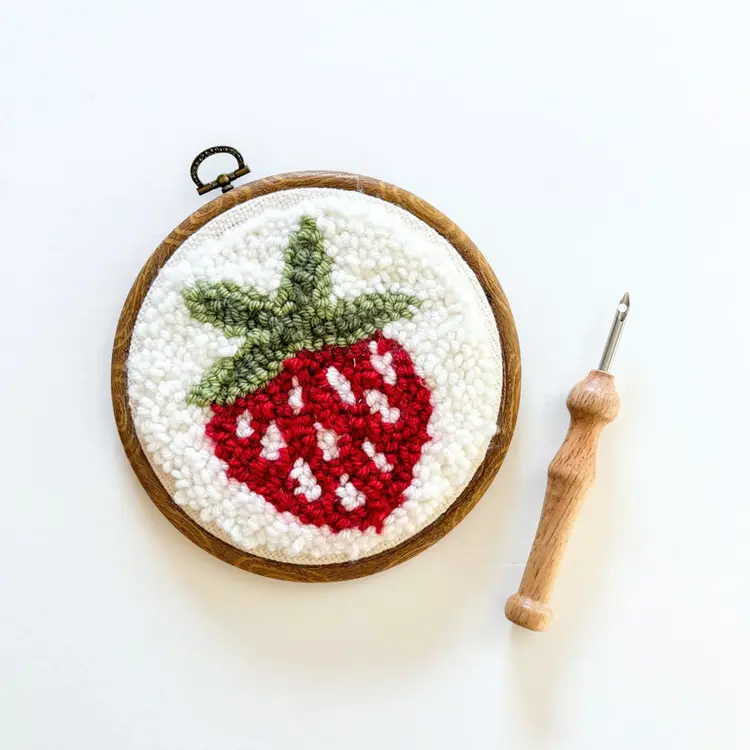 The Urban Acres Strawberry Punch Needle Kit