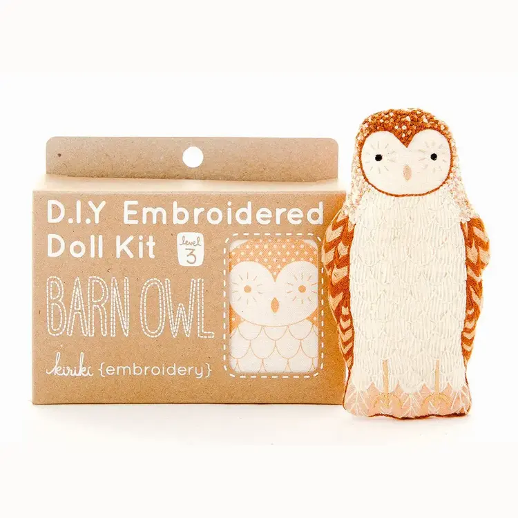 Kiriki Press Barn Owl Embroidery Kit