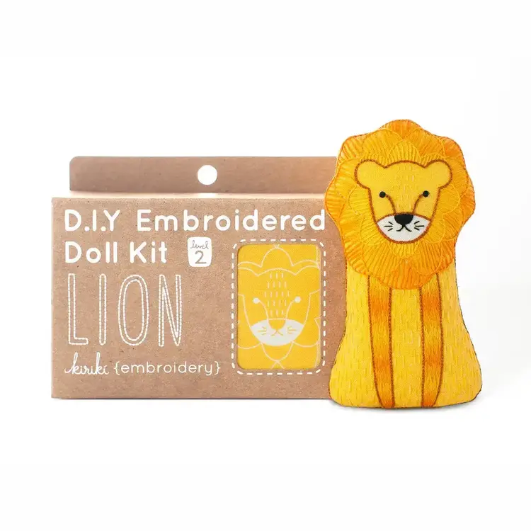 Kiriki Press Lion Embroidery Kit
