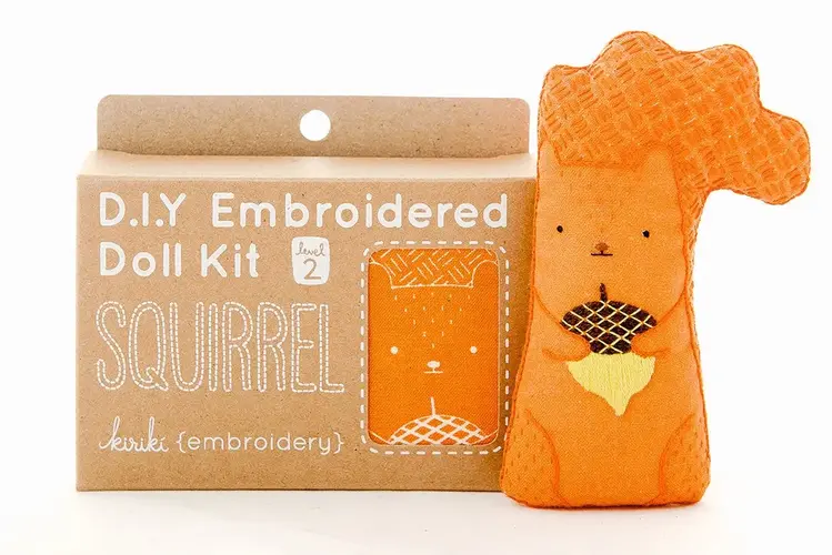 Kiriki Press Squirrel Embroidery Kit