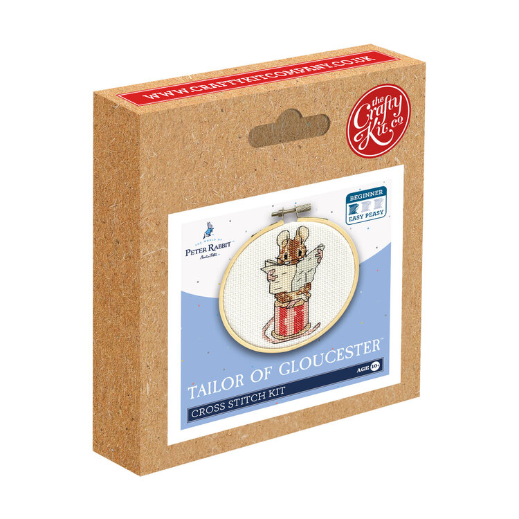 The Crafty Kit Company Beatrix Potter - Tailor of Gloucester Mini Cross Stitch Kit