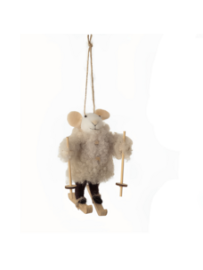 Skiing Mouse (Cream Coat)