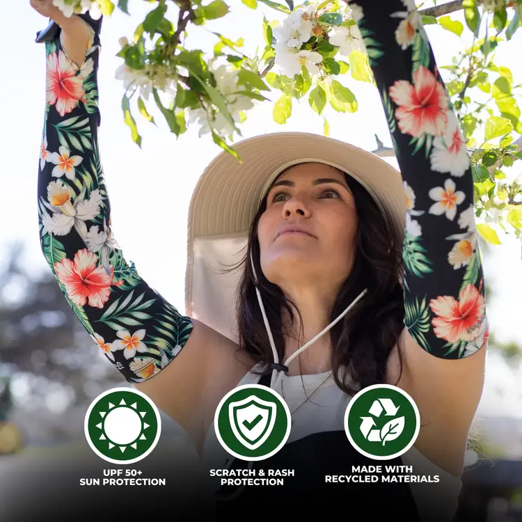 Farmer's Defense Garden Sleeves | Tropical Flower