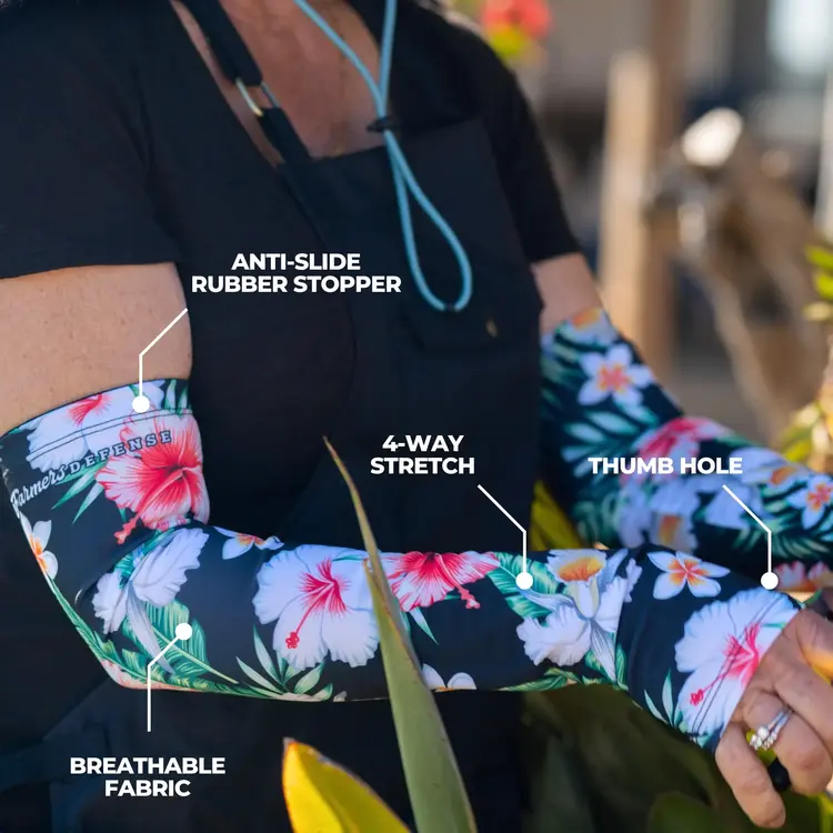 Farmer's Defense Garden Sleeves | Tropical Flower