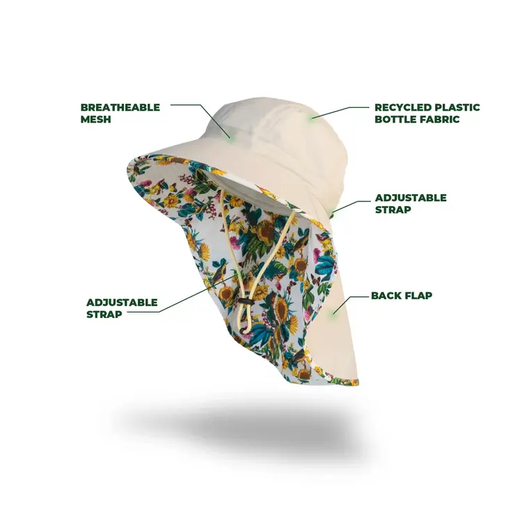 Farmer's Defense Sun Hat | Garden Flower