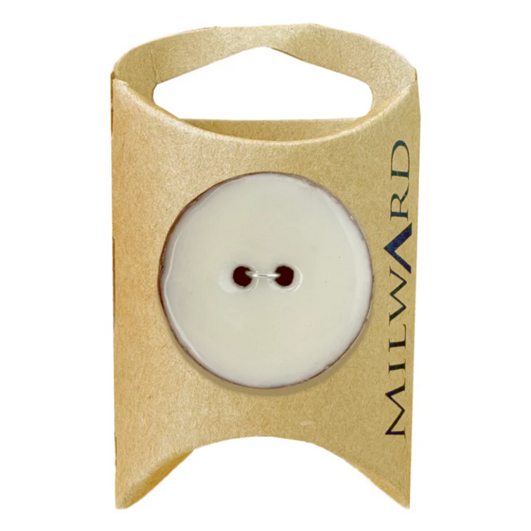 Milward Green MGB101-1 4/16“ Coconut With Epoxy 2-hole Button