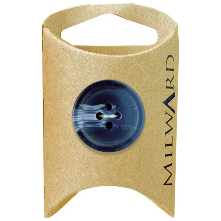 Milward Green MGB118-1“ Polyester 4-hole Marble Edge Button