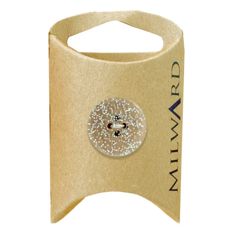Milward Green MGB055-13/16“ Nylon 2-hole Glitter Button