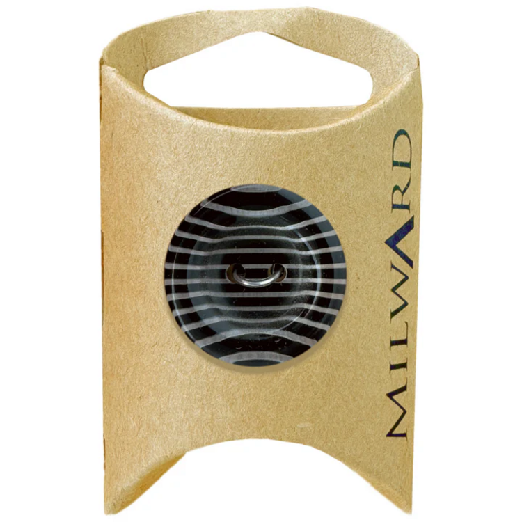 Milward Green MGB129-1 1/16“ Polyester 2-hole Zebra Button