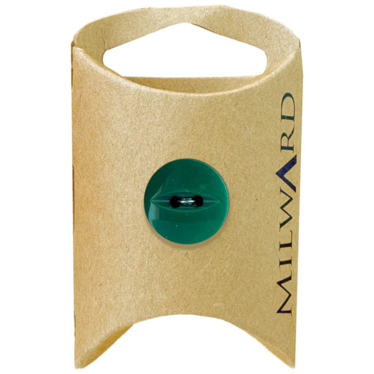 Milward Green MGB222-11/16“ Polyester 2-hole Fisheye Button