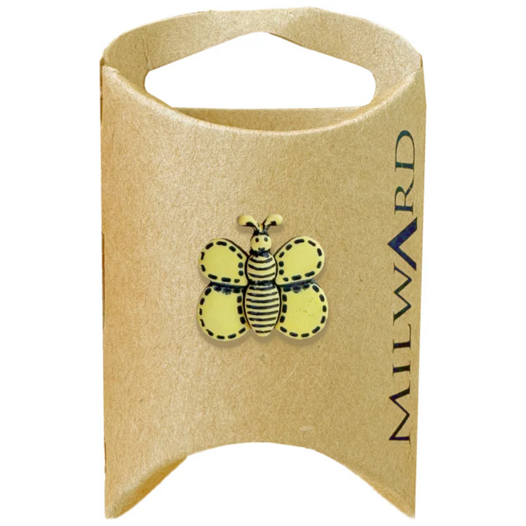 Milward Green MGB253-13/16“ Nylon Shank Bumblebee Button